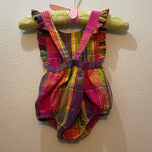 Ralph Lauren Baby Girls Plaid Ruffle Bubble, size 6m Beautiful! - Picture 6 of 6